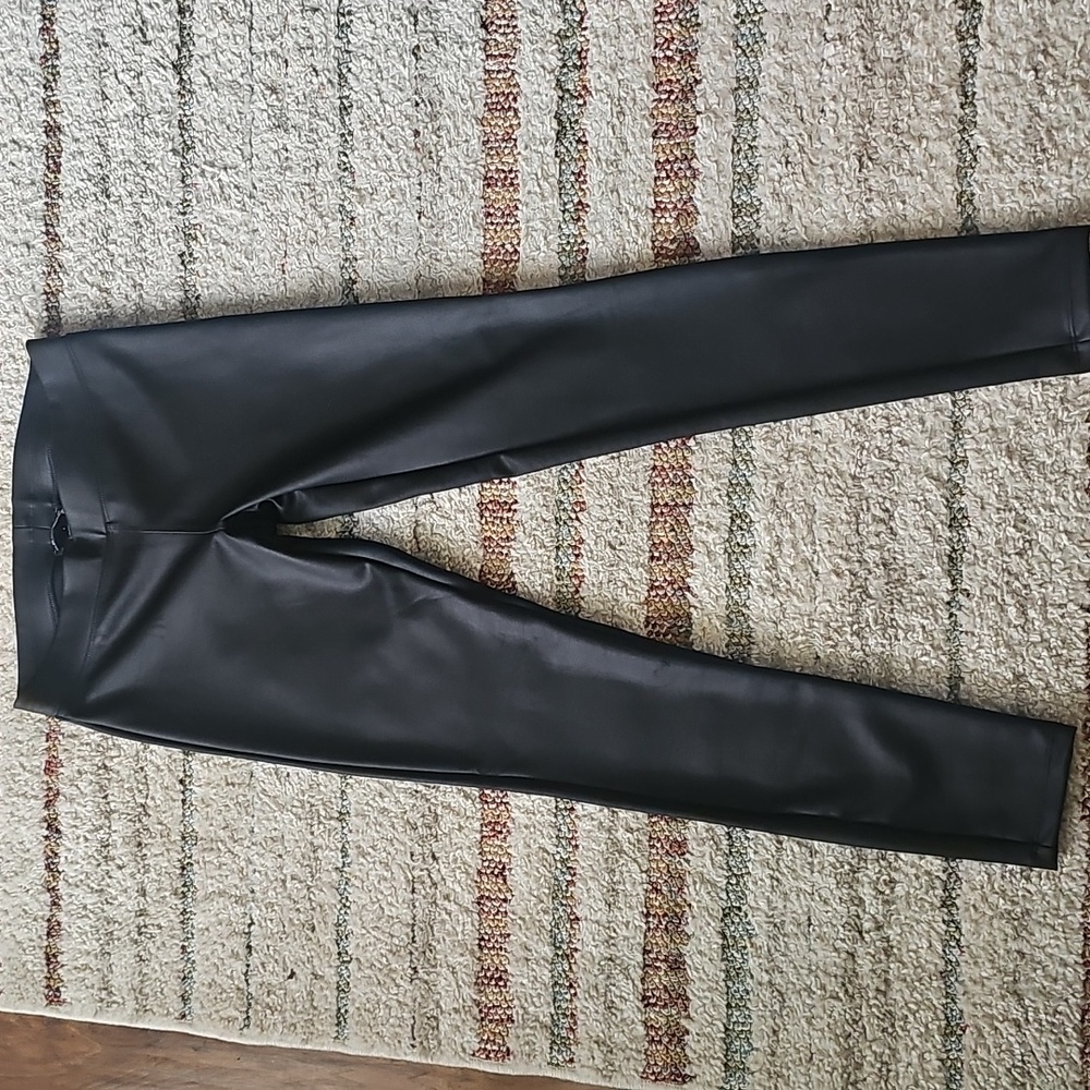 Express Black Faux Leather Pants Size Small
